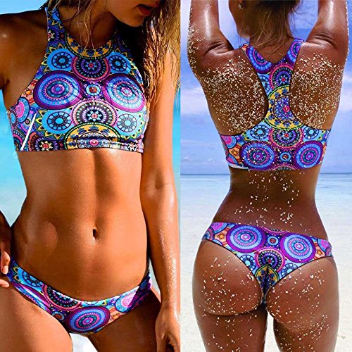 JaneDream Bandeau-Bikini mit Push-Up-BH, bedruckt, Größe M, M - 3