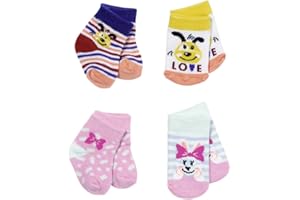 Zapf Creation 831755 BABY born Socken 2x, 43 cm, Farbe nicht frei wählbar