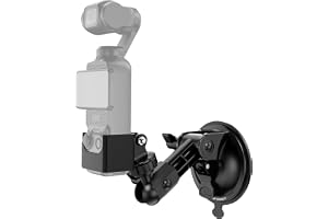 K&F koncept sugkoppfäste för Osmo Pocket 3 | Vindruta fönsterinstrumenthållare kit med expansionsadapter för GoPro Hero, Inst