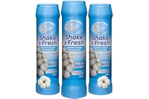ABL SUPPLIES Shake and Vac Carpet Freshener Powder | Carpet Odour Neutraliser & Deodoriser | Pet Friendly Carpet Cleaner Powder for Vacuuming, Rugs, Mattresses & Upholstery | Pack of 3 x 500g (Fresh Linen)