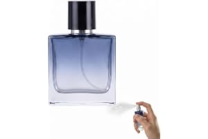 Parfymsprejflaska tom 50 ml glasflaska – påfyllningsbar parfymspruta med elegant blå färggradient – högkvalitativ glassprejfl