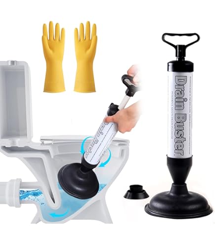 Afvoer Ontstoppen Relaxdays Ontstoppingspomp - Voor Toilet, Douche En Gootsteen - 2 Opzetstukken, Zonder Chemicaliën 2 Opzetstukken Douche Gootsteen