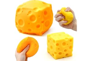 2 stycken ostsquishy, ostleksaker stressboll antistressboll, 8 cm 5 cm