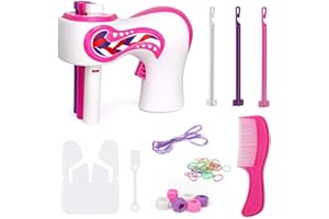Youning Appareil de tressage électrique automatique pour tresser les cheveux - 3 twists - Kit de tressage automatique pour filles et femmes - Cadeau de Noël (A)