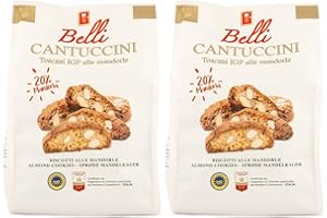 Belli - Almond Cantuccini Biscotti (250g, Pack of 2) | Gourmet Artisan Biscuits From Tuscany