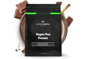 THE PROTEIN WORKS Protein Works - Vegan Pea Protein, Chocolate Silk, Premium Vegan Protein, Pea Protein Isolate, 24g Protein Per Serving, Low Fat, Low Carbs, 100% Plant-Based & Natural, 33 Servings, 1kg