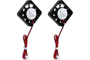 LEIBOCHAO Leibocho Ventola Raffreddamento PC 40x40x10mm DC 5V - 2 Pezzi Silenziosa con Connettore, Senza Spazzole 4cm