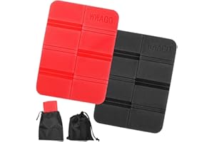 WISHSTAR 2-częściowa termiczna poduszka do siedzenia, do użytku na zewnątrz, składana, do użytku na zewnątrz, wodoodporna, poduszka do siedzenia dla dzieci, z torbą do noszenia, akcesoria do wędrówek, na