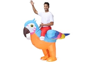 JASHKE Disfraz de Loro Adulto Disfraz de Loro Inflable Disfraces Inflables de Halloween para Adultos