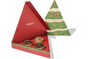 VAHDAM, Thé de Noel 3 Thes ( 90g, 3 caddies de 30g chacun )- Assortiment de 3 Thés Cadeaux de Noël | Thé Noir Darjeeling, Masala Chai Original de l'Inde, Tisane au Curcuma | The de Noel