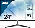 AOC 24B1XH LCD Monitor LED 23.8", FHD, 1920 x 1080, No VESA, VGA, HDMI, Senza Bordi, Nero