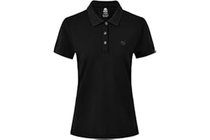 AjezMax Femme Performance Polo à Manches Courtes Sport Tennis Golf Hauts
