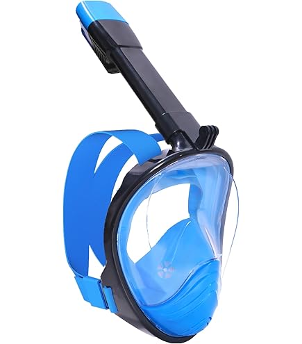 KESSER® Duikmasker, snorkelmasker met elektrische ventilator, volgelaatsmasker, CO2-standaard duikmasker incl. camerahouder voor kinderen en volwassenen, moeiteloos ademen, 180 graden gezichtsveld, Groen