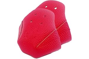 YueWan 1 Pair Toe Guards Protectors PU Leather Roller Skate Protectors with 4 Holes for Roller Skate
