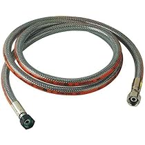 Flexible inox pour bouteille BUTANE ou PROPANE-LONG 2 mètres - Durée illimitée | Leroy Merlin