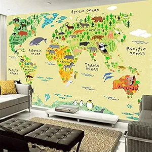 Decor Production Cartoon Theme PVC Vinyl Self Adhesive Kids Wallpaper(3x4 Feet, Design no. kids-wallpaper-pt11.)