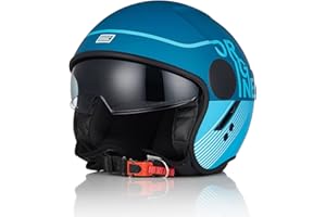 ORIGINE Casco Moto Jet Casco Scooter con Visiera Omologato ECE 22-06