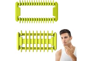 PYAIOVR 2Pcs Pettini Da Barba, Aiutano A Tagliare I Peli Del Corpo, Proteggono La Pelle, Per La Rasatura,Pettine Regolabile Per One Blade Ricambio Qp25Xx Qp25Xx Qp26Xx Qp26Xx Lamette Ricambio