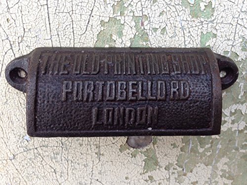 Antiques WarehouseCAST IRON VINTAGE STYLE PRINT DRAWER HANDLES - PAIR