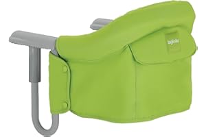 Inglesina Fast, Siège de Table Pliable, Vert (Green), Facile à Transporter, Lavable, Installation Sécurisée, Jusqu'à 15 kg, 35 x 27 x 42 cm