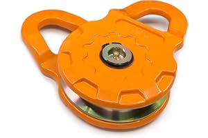 GA GEARAMERICA GearAmerica Mega Snatch Block 25 Tonnen Stärke | Hochleistungs-Windenrolle für Kunststoffseile oder Stahlseile | Offroad wie eine Pro-Reset-Richtung, doppelte Windenleistung