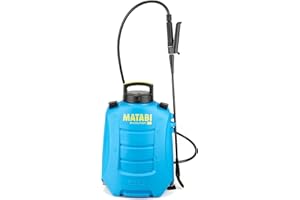 Matabi Pulverizador Eléctrico - 10L - Sulfatadora Eléctrica a Batería - Ideal para Huerto y Jardín - Mochila para Fumigar Compacta - Sin Bombeo Manual - Evolution 10LT - Hecho en España