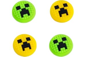 TIKOdirect Cute Thumb Grip Caps Compatible with Nintendo Switch Joy-con/OLED/Switch Lite, Kawaii Joystick Cap Grip 4PCS Soft Silicone Protective Ergonomic Button Cover, Green