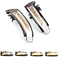 Transparent crystal white turn signal,Led Side Wing Dynamic Turn Signal,Light Flowing Rearview Mirror Indicator Blinker，for Mercedes A B S C E GLA GLK W176 W246 W212 W204 C117 X156 X204 W221 W218