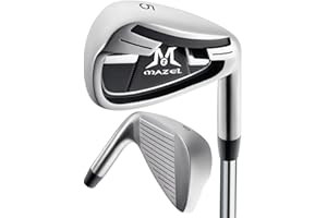 MAZEL WM-X3 Golf Single Iron Club 1,2,3, 4,5,6,7,8,9, P, S,Premium Stainless Steel Shaft, CNC Milled Face for More Spin