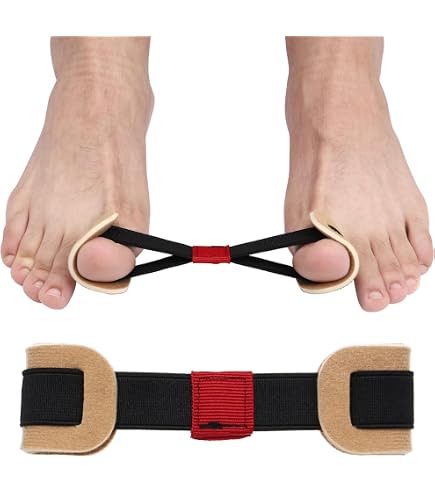XPEX Correttore Alluce Valgo – 2 Cinghie Elastiche Per Allineare E Alleviare Il Dolore (Antiscivolo) - 2