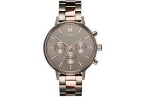 MVMT Montre Analogique Multifunction à Quartz pour Femme Collection NOVA avec Bracelet en céramique, Cuir ou Acier inoxydable