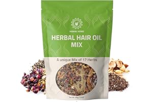 HEBHAC HERBS Herbal Hair Oil Mix 100g (3.5 oz) | Ayurvedic Dry Herbs for Oil Infusion | Natural Hair Care Blend | Make your own Herbal Hair Oil at Home| Instant Premix For Hair Oil