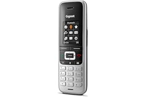 Gigaset S850HX - DECT-Mobilteil mit Ladeschale – Schnurloses Telefon für Router und DECT-Basis - Fritzbox-kompatibel - mit Headsetanschluss und Freisprechfunktion, platin-schwarz
