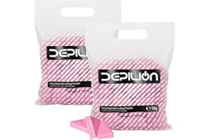 DEPILION 2 x Cera caliente 1kg Rosa | Cera baja fusión para depilación 1000gr | para pieles sensibles
