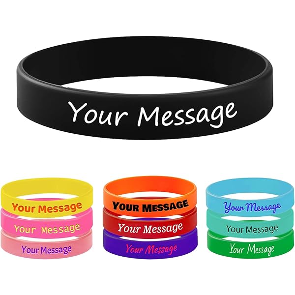 Braccialetti In Silicone Personalizzati Con Testo - Per Eventi, Raccolte Fondi E Regali