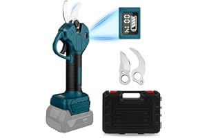 PANTHEM Akku Astschere Elektrische Gartenschere 45mm kompatibel mit bosch GBA 18V Akku Bürstenlosen Motor Elektrisch Astsäge Batterie Schere LCD zum Beschneiden von Bäumen Obstbäumen (ohne Akku)