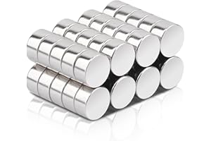 SWIHORAB 40 Stück Kleine Magnete Stark, 6x3mm Mini Magnete Rund Neodym Magnete Stark, Kleine Magneten Kühlschrank Magnete für Magnettafel, Whiteboard, Basteln, Karte