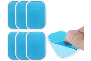 SEVEKO 6 uds Almohadillas de Repuesto Abs Almohadillas estimuladoras Abs Hojas de Gel Sixpad Almohadillas de Gel de Repuesto Almohadillas de Gel de tóner Muscular