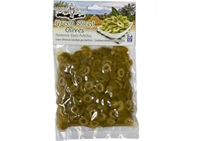 Candia Crop Greek Green Sliced Olives, Pack of 5 x 200g (Total: 1 kg)