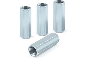 Jeboler lång mutter M10 x 40 mm, hexagon gängade hylsor 4 st. galvaniserat stål