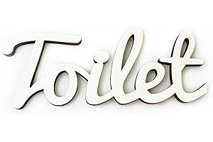 MIA STUDIO Toilet Door Sign for Home or Public Venue Bar Restaurant Cinema Cafe, PA200 (Vintage White, L17/H7)