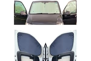 COVPROTEC Fensterrollo-Set Kombatibel Mit Nissan NV200 (2010-Date)(Komplettset + Heckklappe) Rückseite einfärben Marine, Reversibel und Thermisch