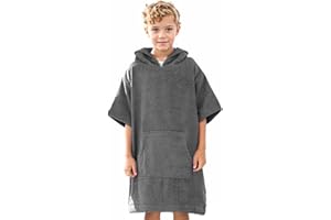 ‎DIARYLOOK DiaryLook Kinder Kapuzen Badeponcho,Saugfähiges Handtuch Poncho für Jungen und Mädchen,11-14 Jahre,Ideal für Strand,Schwimmen und Surfen