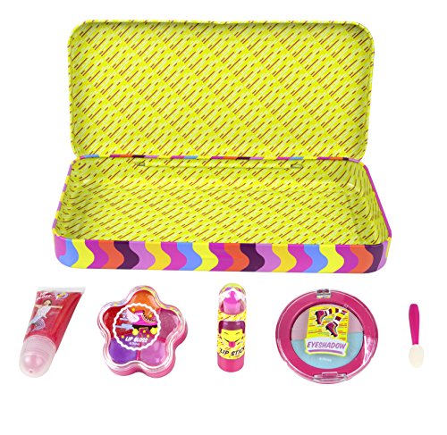 Disney Soy Luna Beauty-Set für Mädchen (Schminke für Lippen und Augen) in stylischer XL Metalldose mit Soy Luna-Print - 4