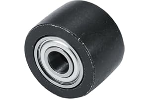 ALEOHALTER Replacement for Belt Sander Pulley Wheel 20x520mm Disc Pneumatic Tool Home Easy Install Air Belt Sander Pulley Wheel Polishing Grinding Accessories(Black)