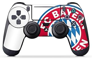 DEINDESIGN skin compatibile con Sony Playstation 4 PS4 Slim Controller pellicola adesivi FC Bayern München Logo FCB