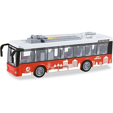 Bus Rouge à Deux Étages En Alliage – Miniature Inertielle – Jouet Diecast Enfant – Cadeau Anniversaire
