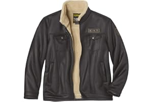 ATLAS FOR MEN - Giacca in pelle scamosciata - Disponibile nelle taglie grandi da M a 5XL