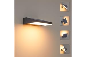 CELAVY Lampa ścienna LED zewnętrzna – lampa zewnętrzna 11 W, nowoczesna lampa zewnętrzna, antracytowa, lampa zewnętrzna, IP65, oświetlenie zewnętrzne, oświetlenie zewnętrzne, oświetlenie zewnętrzne,