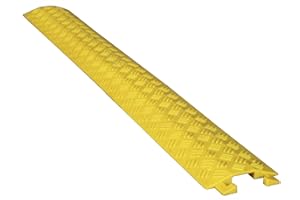 PAL FERRETERÍA INDUSTRIAL PAL | Pasacables de plástico amarillo para suelo protección de Cables eléctricos de 1 vía 100x13cm